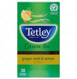 Tetley Green Tea Ginger, Mint & Lemon  Box  30 pcs